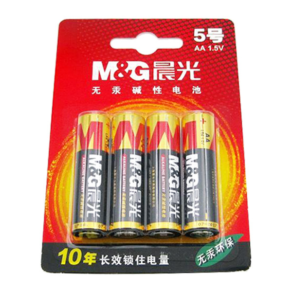 M&G/晨光 5号碱性电池 ARC92556 4粒装 1包