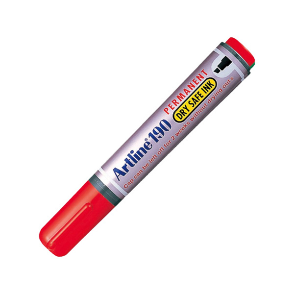 ARTLINE/旗牌雅丽 环保油性记号笔 EK-190 红色 2~5mm 1支