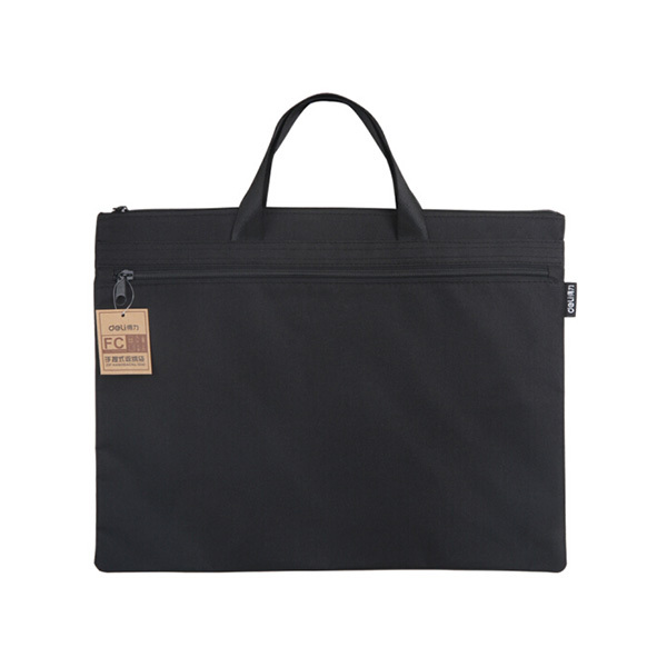 DELI/得力 手提式双层收纳袋 5840 黑色 1只