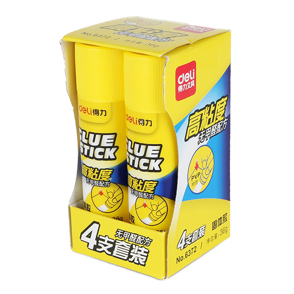DELI/得力 固体胶 6372 36g×4 1盒