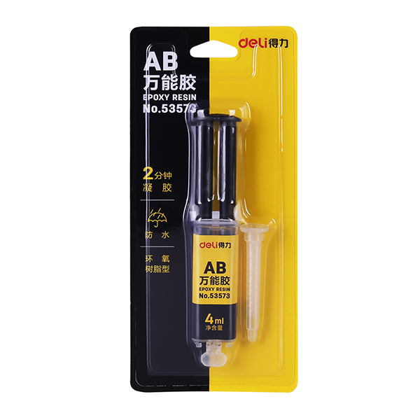 DELI/得力 AB万能胶(黄色) 53573-AB 4ml 1瓶
