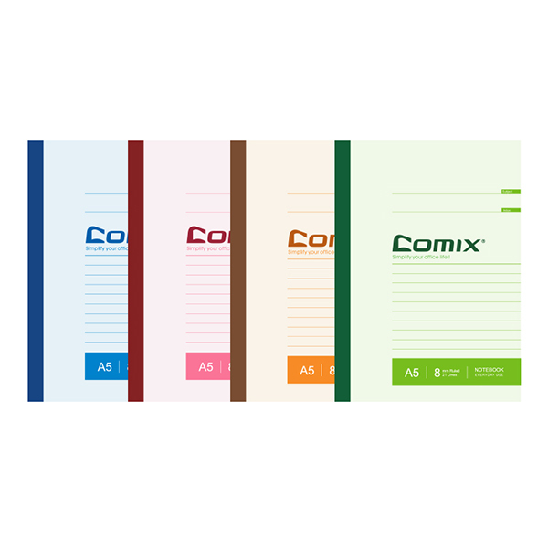 COMIX/齐心 无线装订本 C4506 A5 80页 颜色随机 1本
