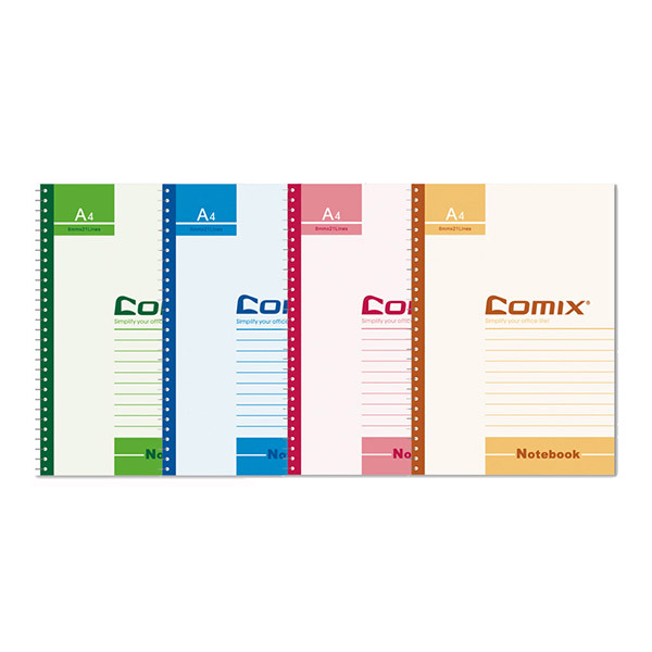 COMIX/齐心 螺旋装订本 C4514 A5 50页 颜色随机 1本