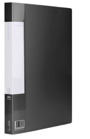 COMIX/齐心 A4资料册 PF40AK 40页 黑色 1个