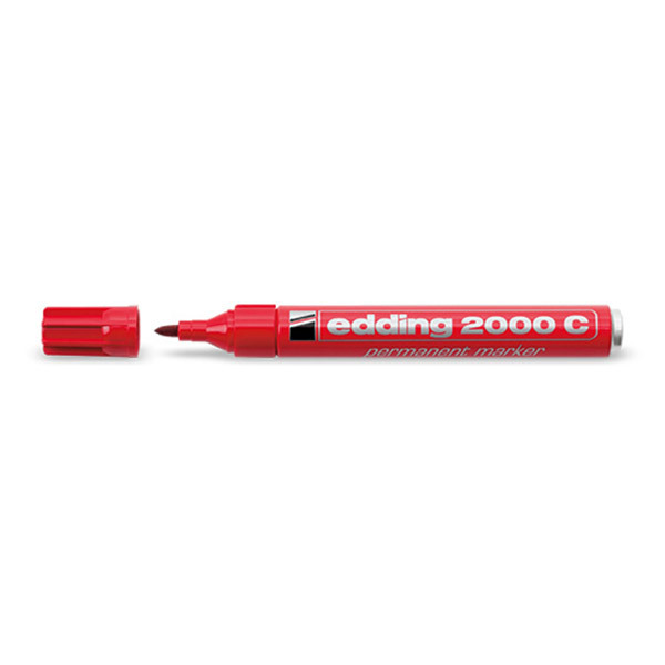EDDING/艾迪 永久记号笔 2000C 粗头 1.5~3MM 002红色 1支