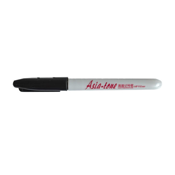 ASIA-TONE/亚通 耐高温记号笔 HF110 1mm 黑色 耐温500℃ 12支 1盒