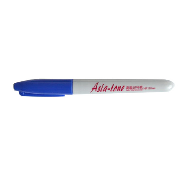 ASIA-TONE/亚通 耐高温记号笔 HF110 1mm 蓝色 耐温250℃ 12支 1盒