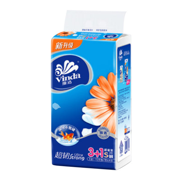 VINDA/维达 超韧软抽 V2223 三层 133×195mm 120抽×64包 无香 1箱