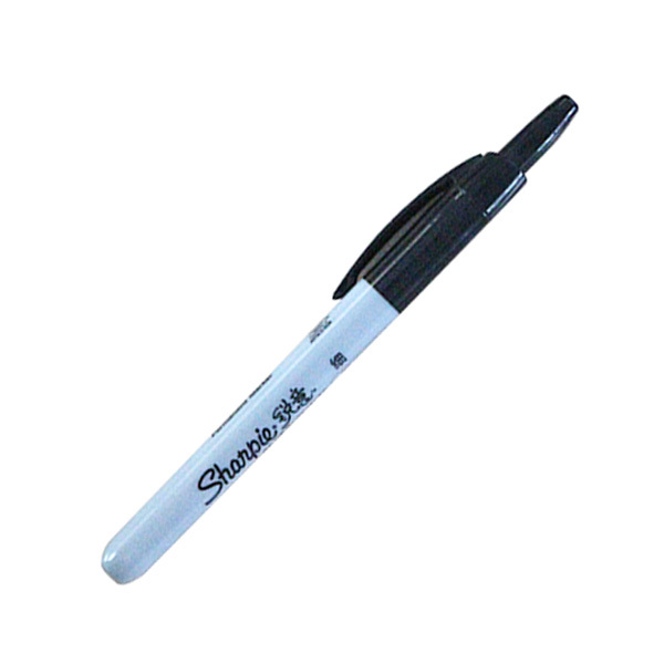 SHARPIE/三福 可伸缩按动记号笔 32701 黑色 1~2mm 12支 1盒
