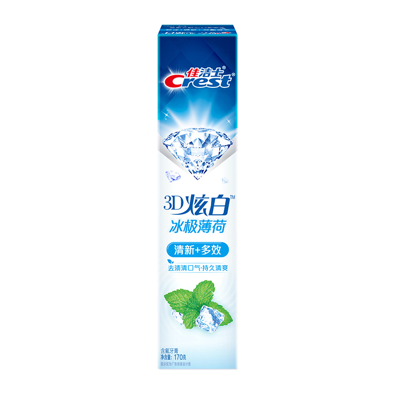 CREST/佳洁士 3D炫白薄荷牙膏 6903148094389 180g 1支