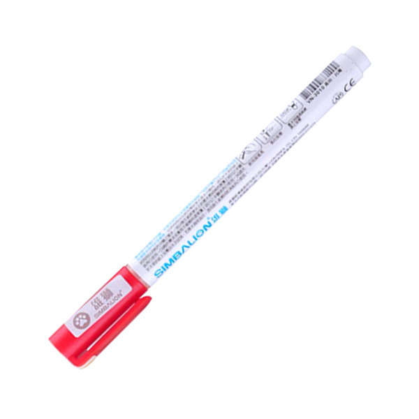 SIMBALION/雄狮 1.0mm彩绘油漆笔 VN3010 红色1.0mm 1支