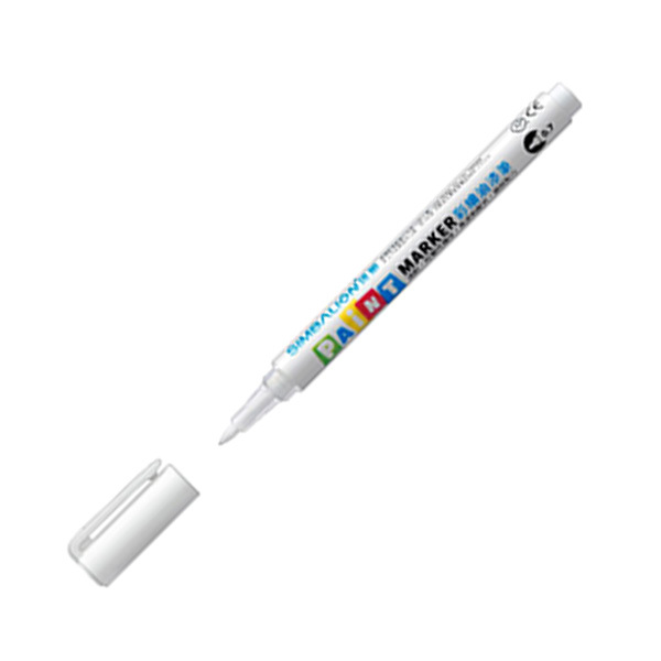 SIMBALION/雄狮 0.7mm彩绘油漆笔 VN3007 白色0.7mm 1支
