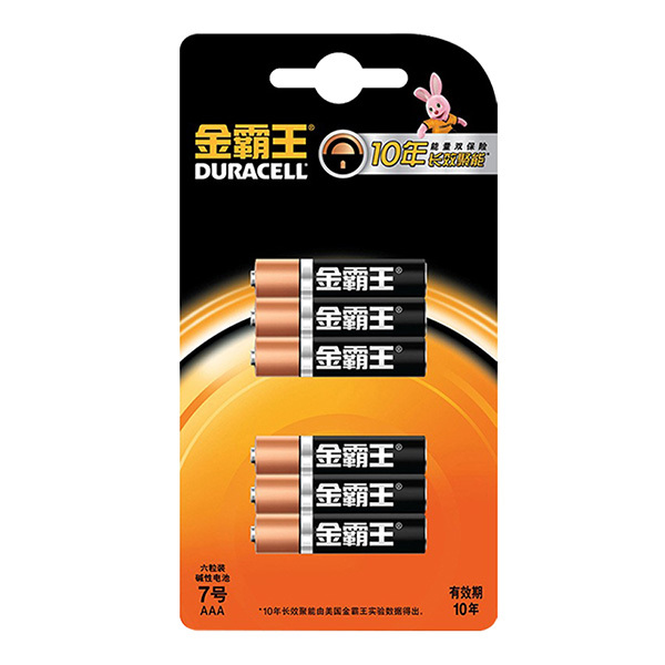 DURACELL/金霸王 7号电池 7号 6粒装 1包