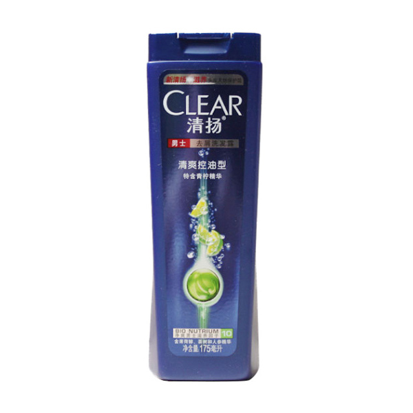 CLEAR/清扬 男士去屑洗发露清爽控油型 6902088127799 175mL 1瓶