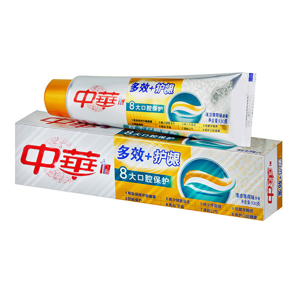 ZHONGHUA/中华 多效+护龈清新薄荷牙膏 6902088605419 130g 1支