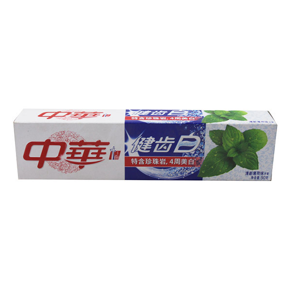 ZHONGHUA/中华 健齿白清新薄荷牙膏 6902088605242 90g 1支