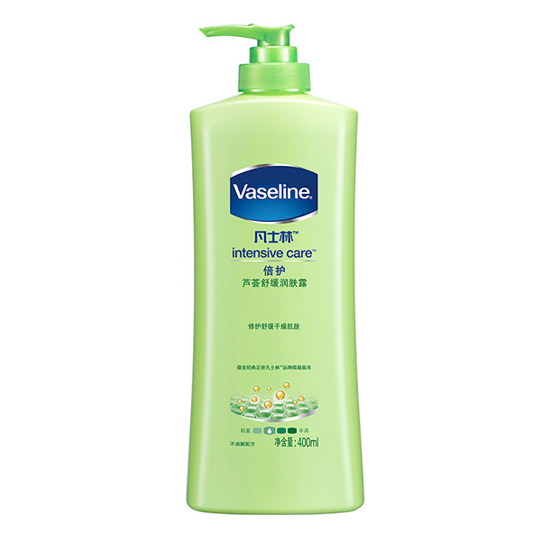 VASELINE/凡士林 倍护芦荟舒缓润肤露 6902088419764 400mL 1瓶