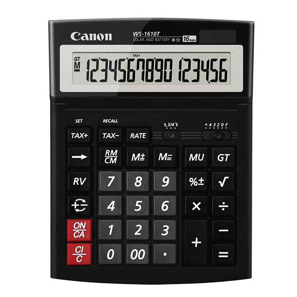 CANON/佳能 商务办公计算器 WS-1610T 198×150×38mm 1台