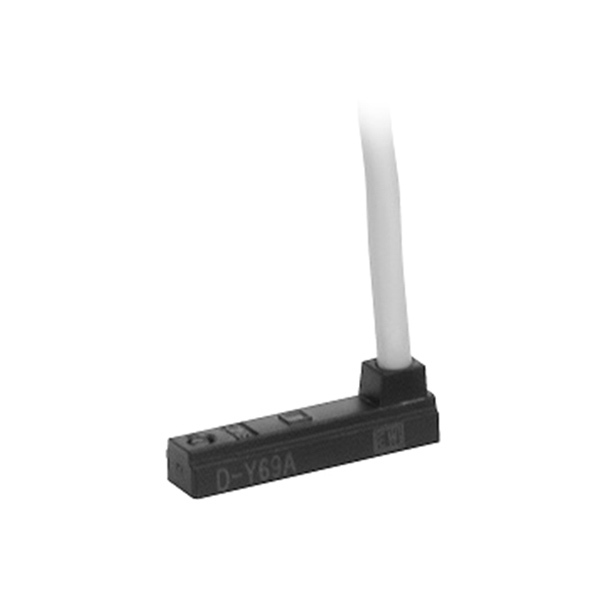 SMC D系列磁性开关 D-Y69B DC24V 直接出线式 继电器/PLC 线长0.5m 1个