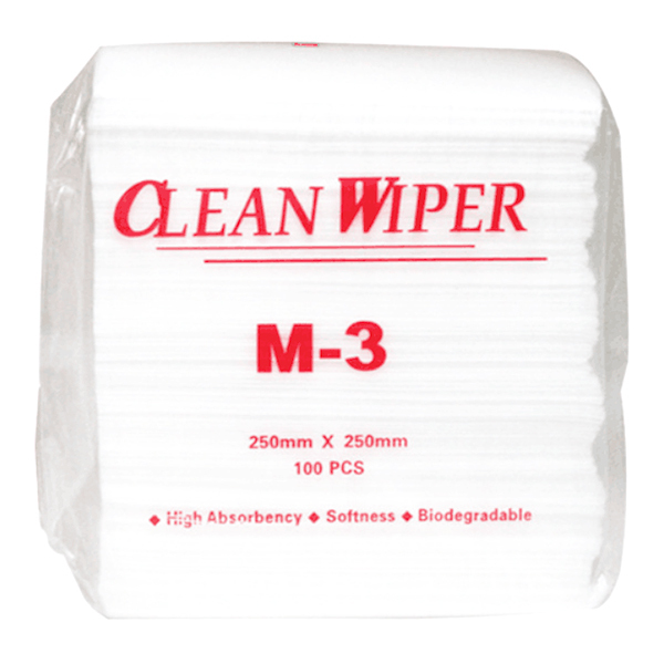 CLEANROOM/净雅 擦拭纸 M-3 无纺布(软) 36±3g 250*250mm 100张/包 1包