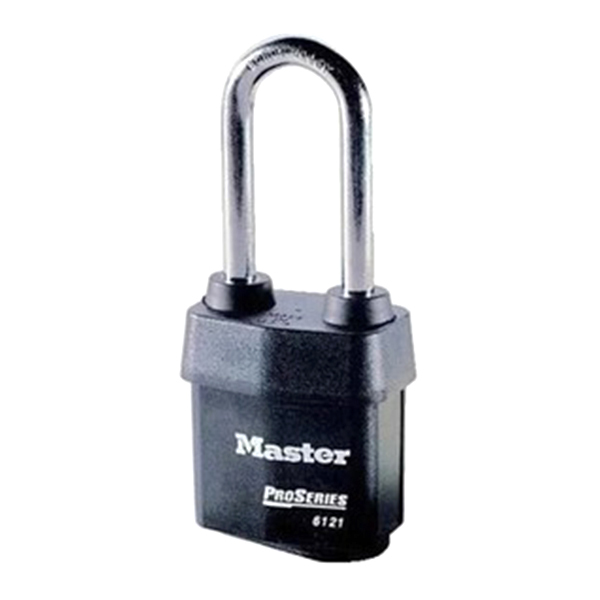MASTERLOCK/玛斯特锁 高耐候性挂锁 6121MCNDLJ 黑色 锁钩净高63mm 1把