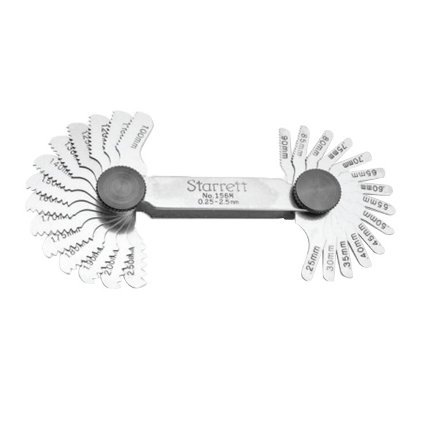 STARRETT/施泰力 公制螺距规 156M TPI:0.25~2.5 不含第三方检测 1把