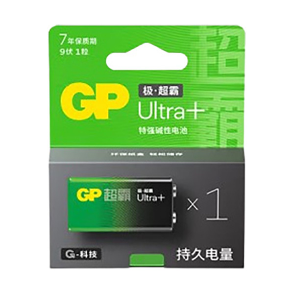 GP/超霸 9V碱性电池 1604AUP 1粒装 1包
