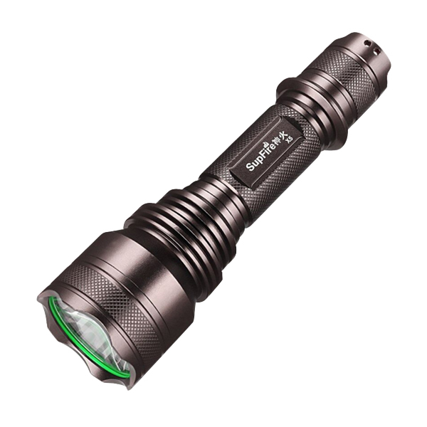 SUPERFIRE/神火 可充电手电筒(含电池充电器) X5 10W 手电+1节紫电池+AC16充电器+礼品彩盒 1套