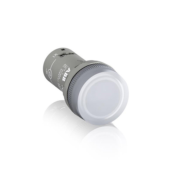 ABB C系列紧凑型指示灯 CL2-623C 安装直径22mm 白色 峰值抗感应电压60V以上 10个 1包