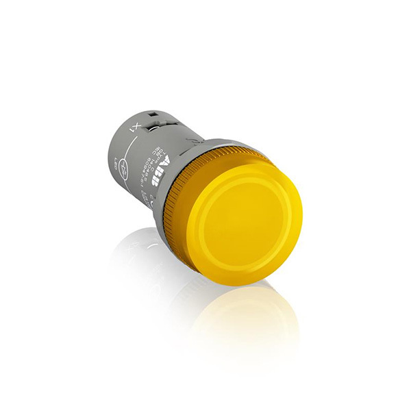 ABB C系列紧凑型指示灯 CL2-623Y 安装直径22mm 黄色 峰值抗感应电压60V以上 10个 1包