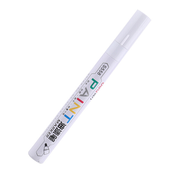 DELI/得力 油漆笔 S558 2mm 白色 1支