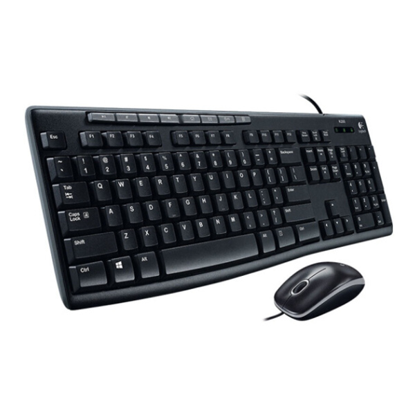 LOGITECH/罗技 有线USB键盘鼠标套装 MK200 通用 1套