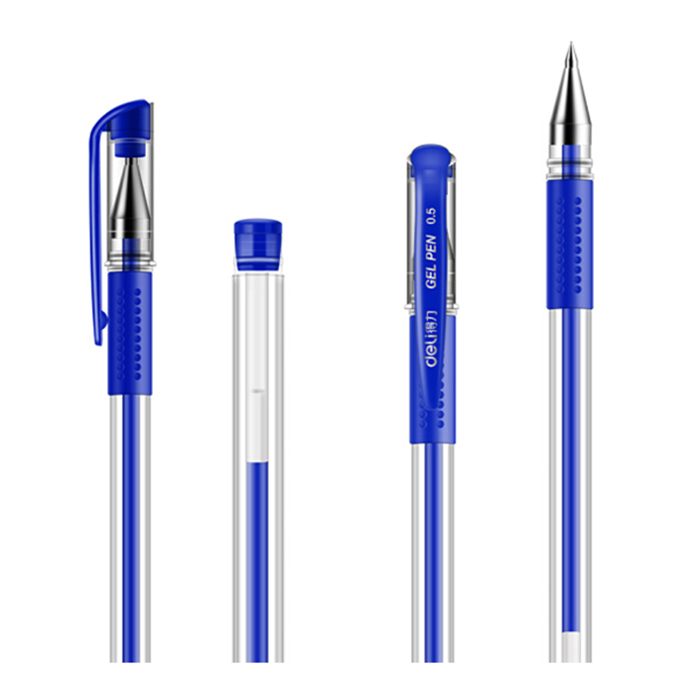 DELI/得力 中性笔 6600ES 0.5mm 蓝色 12支 1盒