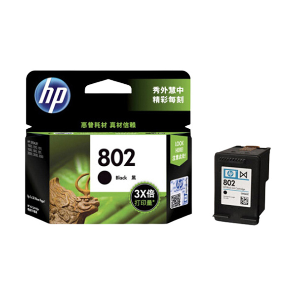 HP/惠普 墨盒 CH563ZZ 802 黑色 1件