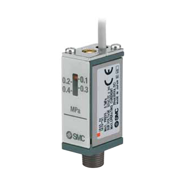SMC 3C-IS10系列压力开关 3C-IS10-01S-6L 压力范围0.1~0.6MPa 接口R1/8 直接出线式 线长3m 1个
