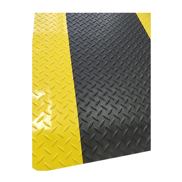 RISMAT/丽施美 耐磨抗疲劳垫 WGXJAF-060090 黑色黄边 0.60m*0.90m 1块