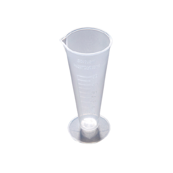 LEIGU/垒固 PP塑料量杯 S-000101 50mL 口径43mm 锥形 1个