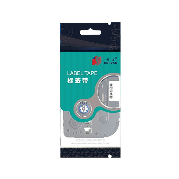 SUPVAN/硕方 标准覆膜标签带 L-421 红底黑字 9mm×8m 1卷