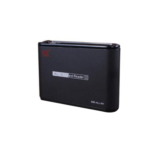 SSK/飚王 读卡器(黑色) SCRM025 USB2.0 TF卡/SD卡/CF卡 1个