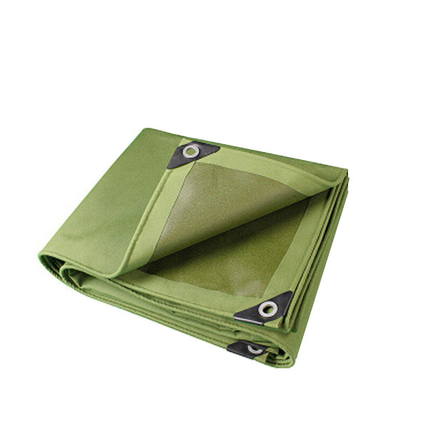 SAFEWARE/安赛瑞 加厚帆布防雨布 12447 2×3m 军绿 有机硅帆布 1张