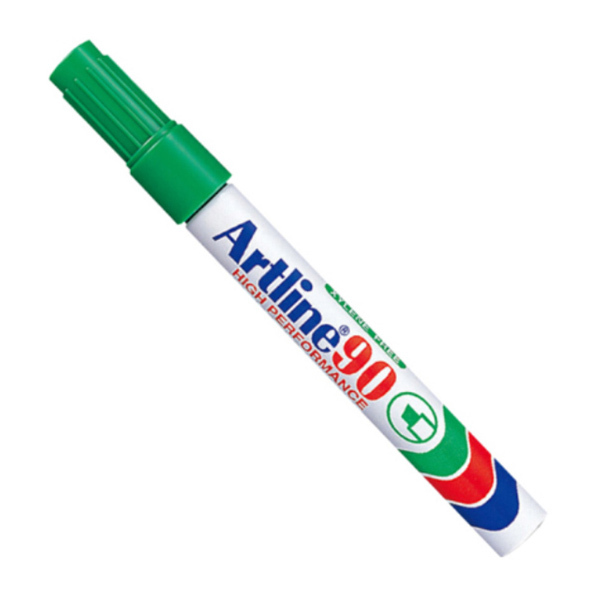 ARTLINE/旗牌雅丽 油性速干记号笔 EK-90 绿色 2~5mm 1支