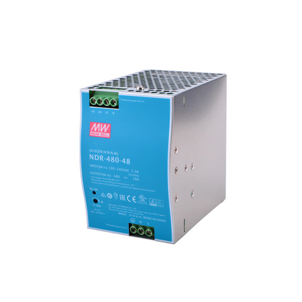 MW/明纬 NDR-480系列工业用DIN导轨型单组输出 NDR-480-48 1个