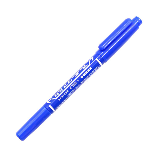 ZEBRA/斑马 YYTS5 小麦奇双头油性记号笔 YYTS5 蓝色 细头1.0-1.3mm 极细头 0.5mm 1支