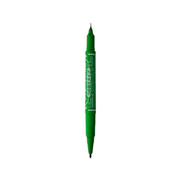 ZEBRA/斑马 YYTS5 小麦奇双头油性记号笔 YYTS5 绿色 细头1.0-1.3mm 极细头 0.5mm 1支