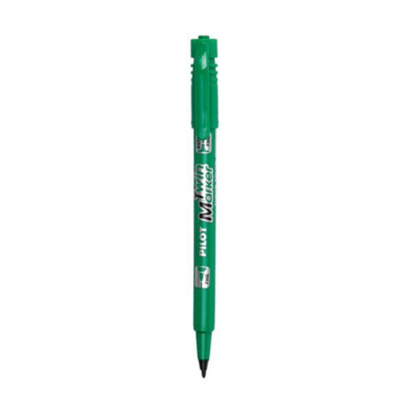 PILOT/百乐 油性双头记号笔 SCA-TM 绿色 粗头2.0mm 细头1.0mm 12支 1盒