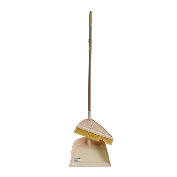 MINYIN/敏胤 精品鬃毛扫把簸箕套装 JWL-9009 簸箕杆76cm×簸箕26cm 扫把杆86cm×扫把头29cm 颜色随机 1套