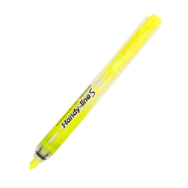 PENTEL/派通 按动式荧光笔 SXS15 1~3.6mm 黄色 1支
