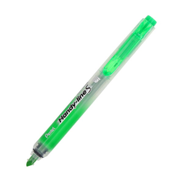 PENTEL/派通 按动式荧光笔 SXS15 1~3.6mm 绿色 1支