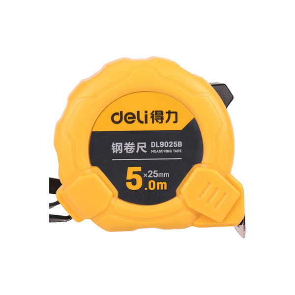 DELI/得力 钢卷尺 DL9025B 5m×25mm 1套