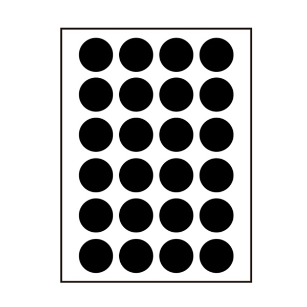 ZHUOLIAN/卓联 自粘性标签 ZL31 直径16mm (黑色) 1包